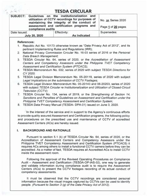 cctv operator training tesda|TESDA Circular No. 084.